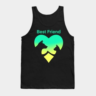 Dog and cat best friend love Tank Top